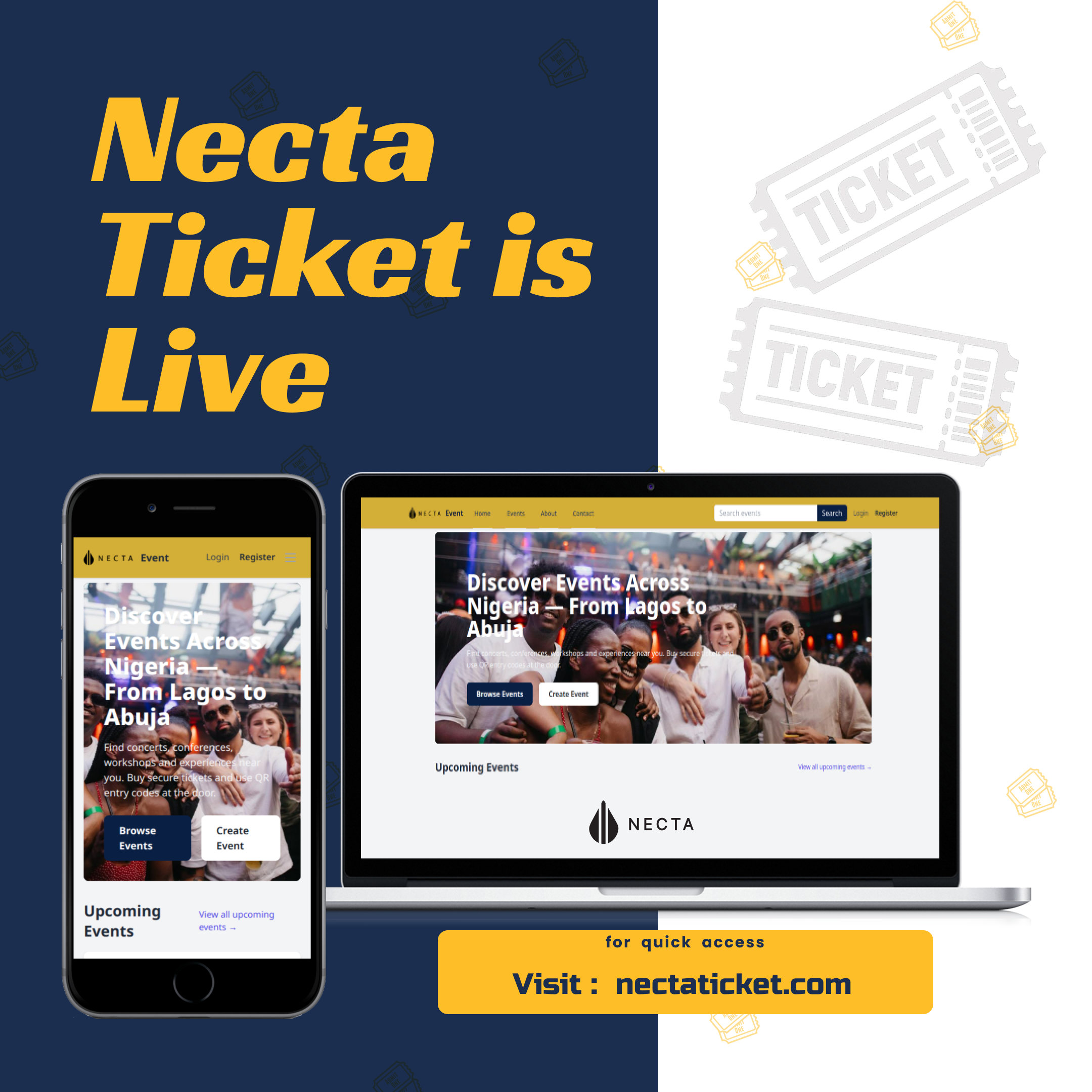 Necta Ticket launch